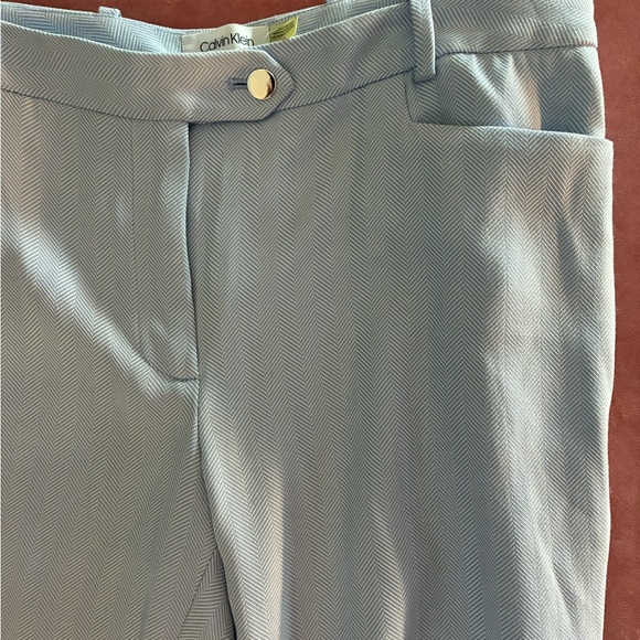 Calvin Klein Light Blue Tailored Trousers - Picture 3 of 10